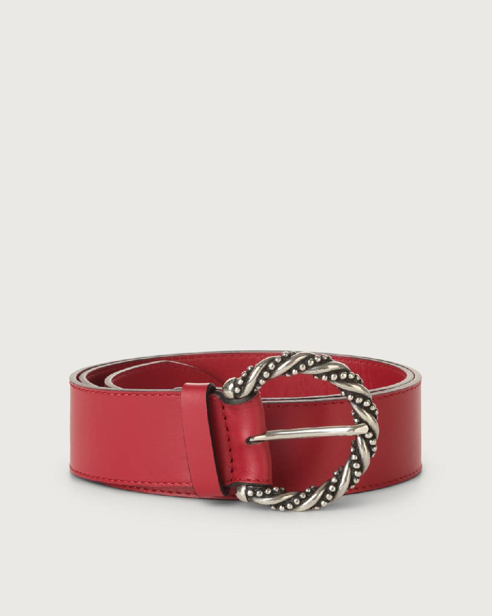 Orciani Cintura Couture in pelle 4 cm