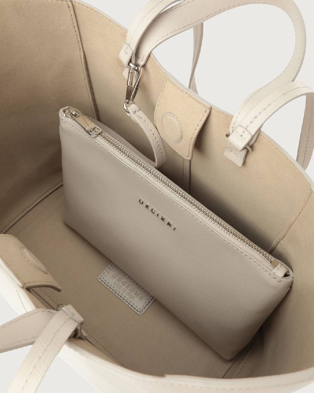 Orciani Shopper Vulona Premium in pelle Negozio