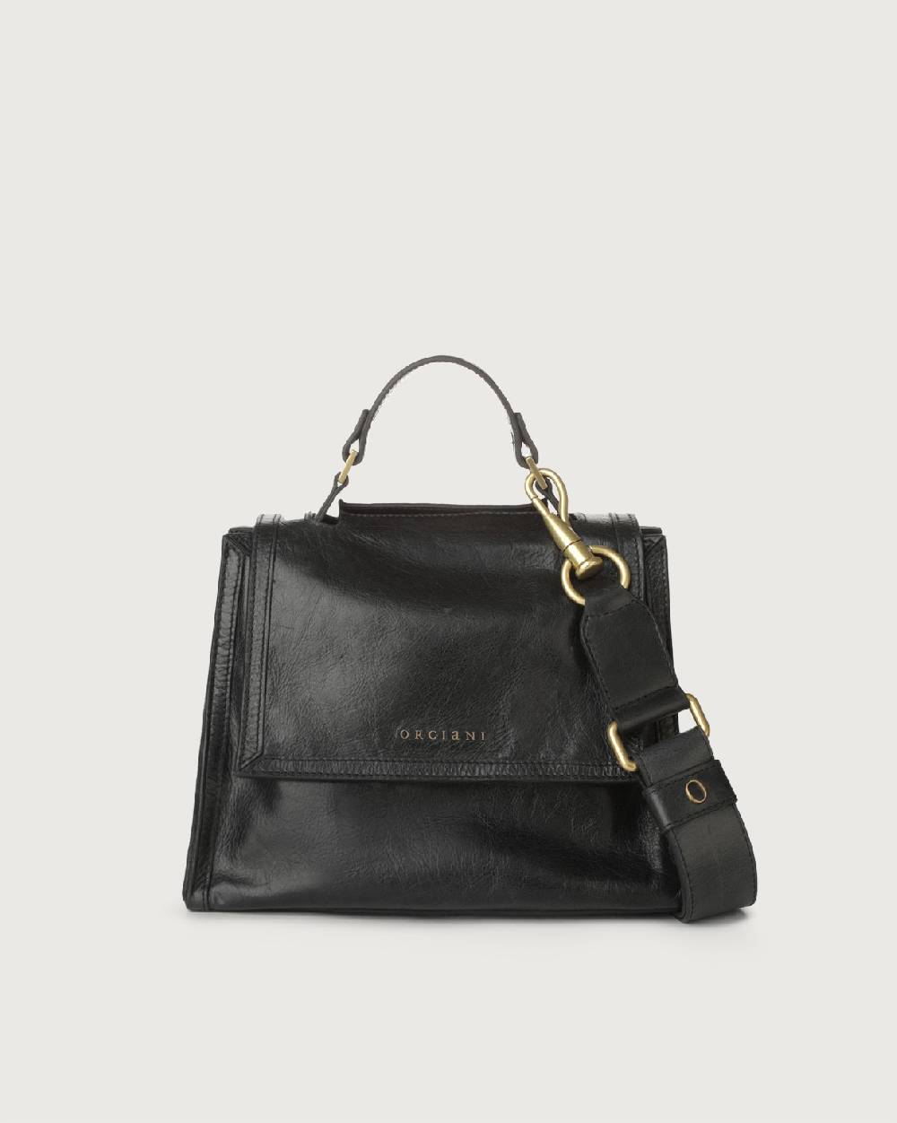 Orciani Borsa Sveva Notturno piccola in pelle con tracolla Italy