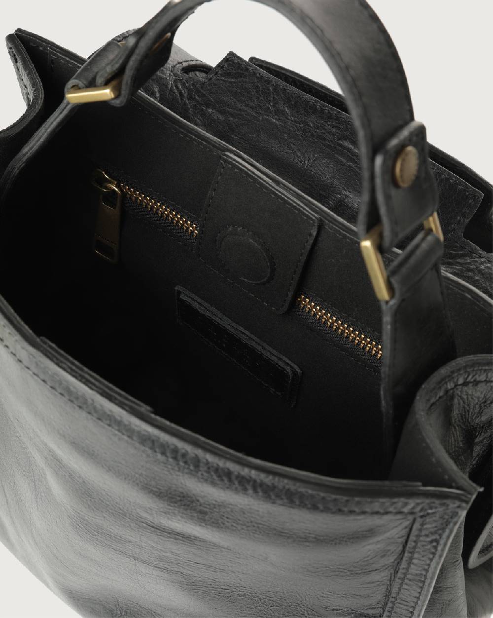 Orciani Borsa Sveva Notturno piccola in pelle con tracolla Italy