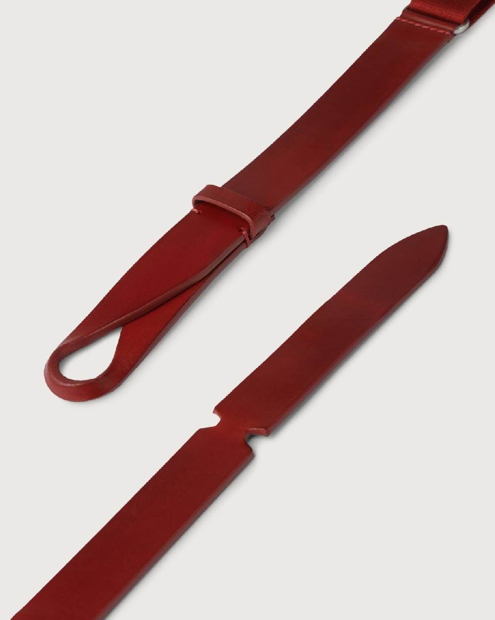 Orciani Cintura Nobuckle Bull in cuoio e tessuto Outlet