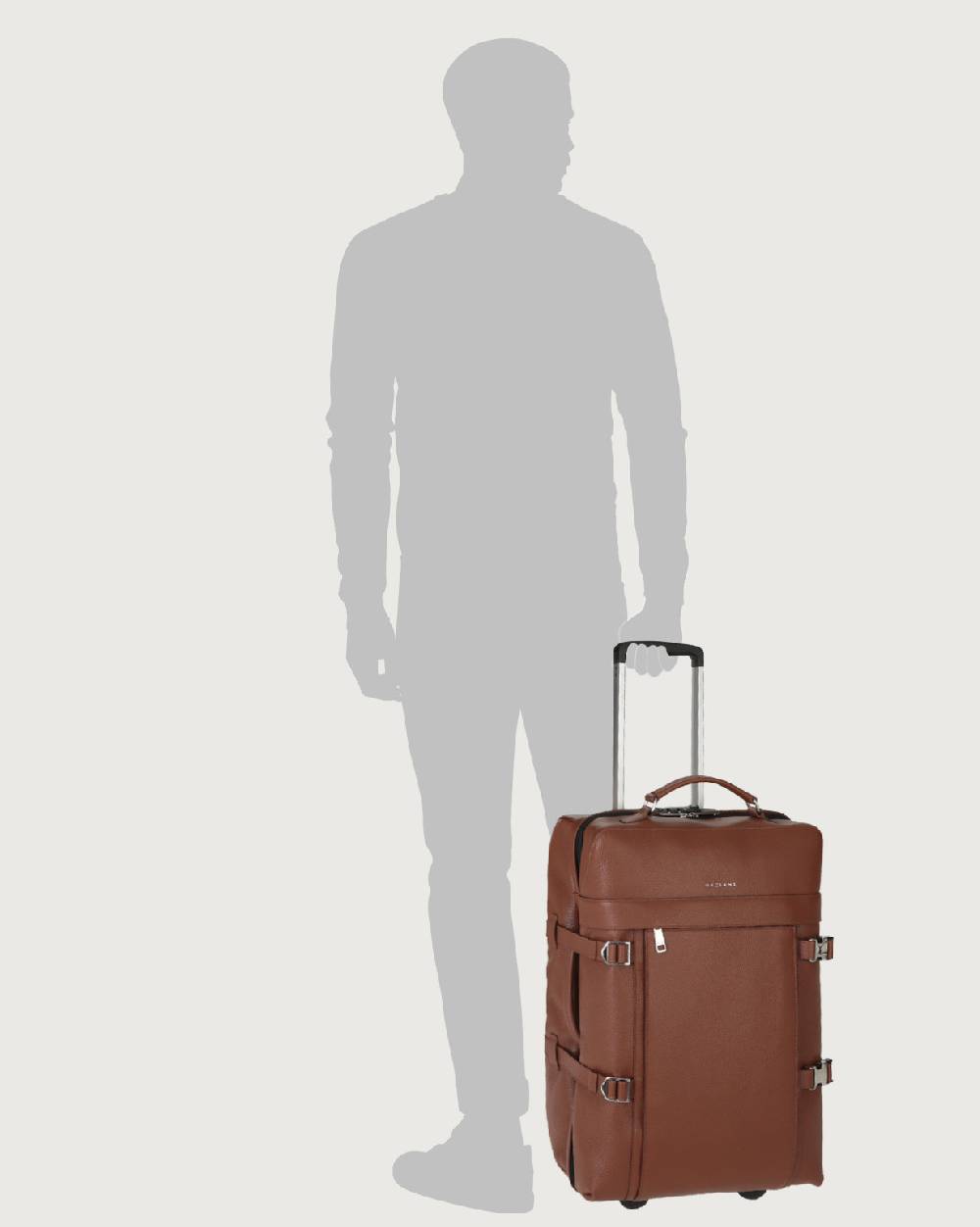 Orciani Trolley Micron due ruote in pelle Offerta natalizia