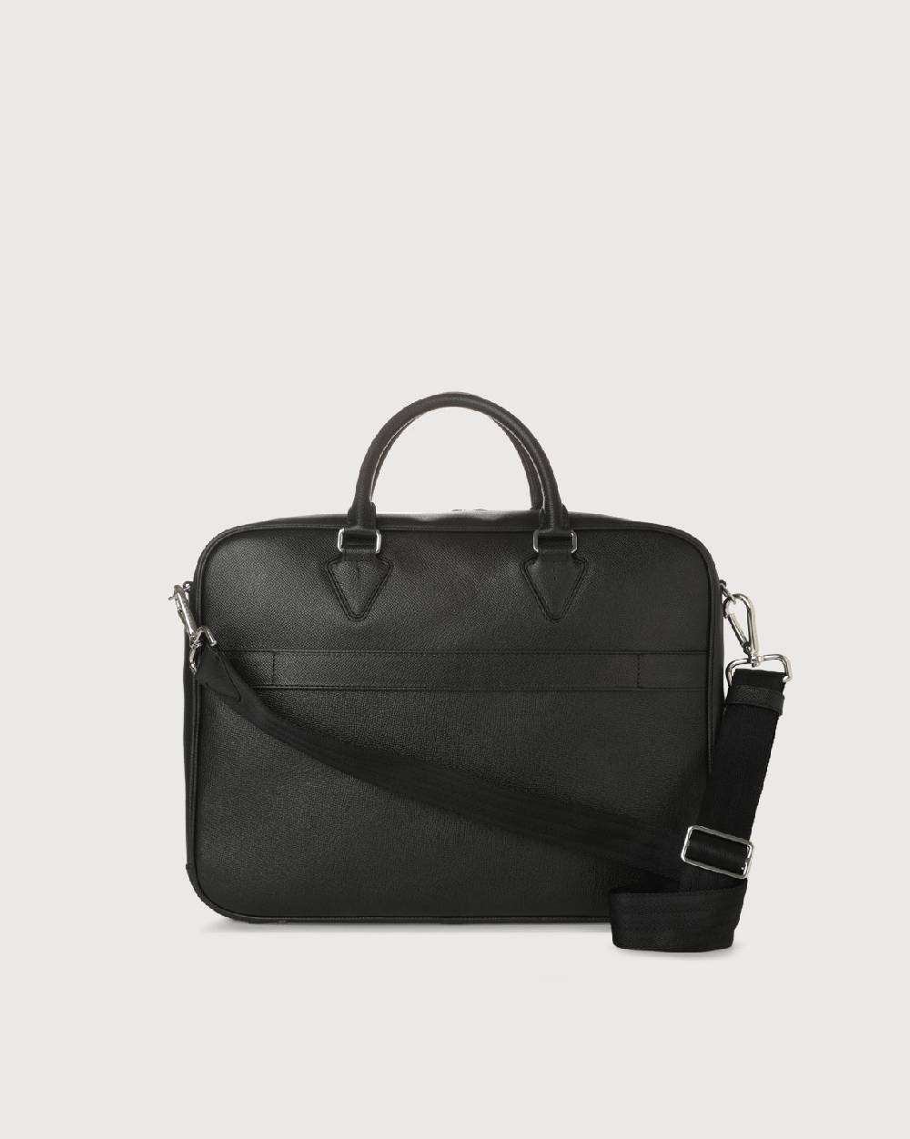 Orciani Borsa a mano Business slim Timeless in pelle palmellata Smaltimento dello stoccaggio