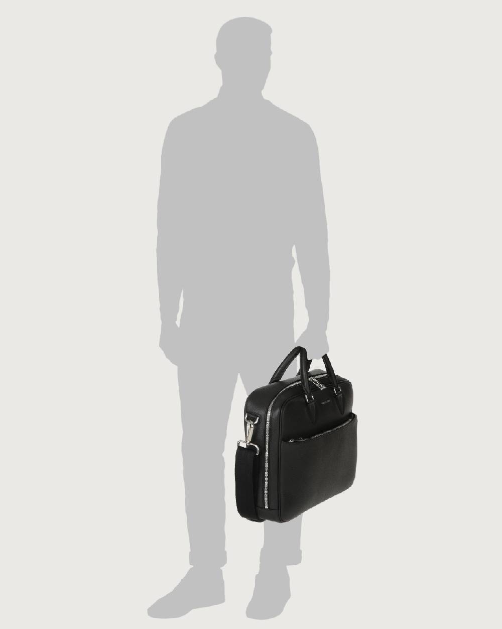 Orciani Borsa a mano Business slim Timeless in pelle palmellata Smaltimento dello stoccaggio