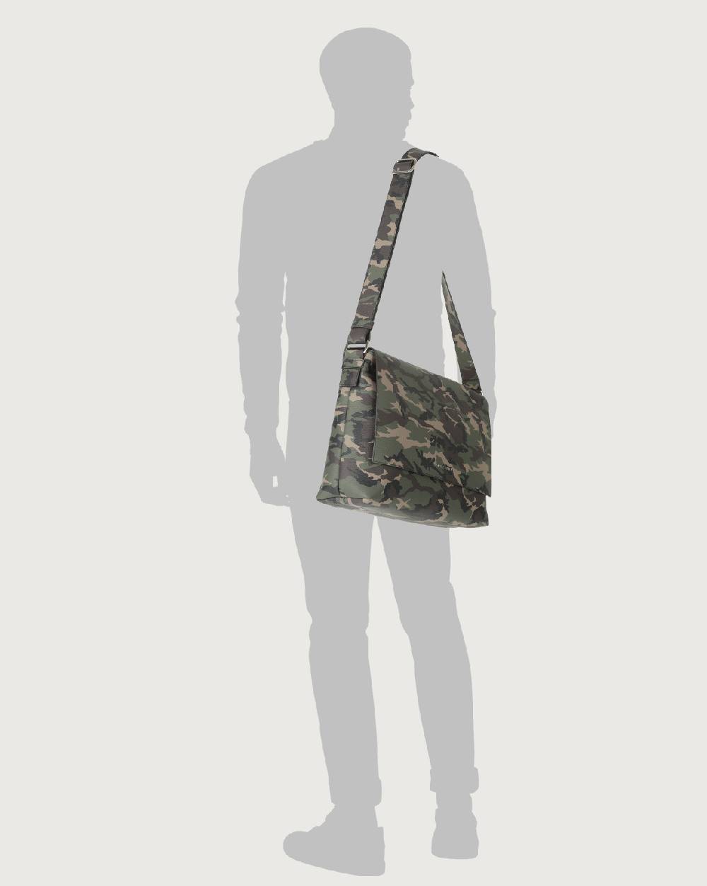 Orciani Borsa messenger Camouflage in pelle Offerta migliore