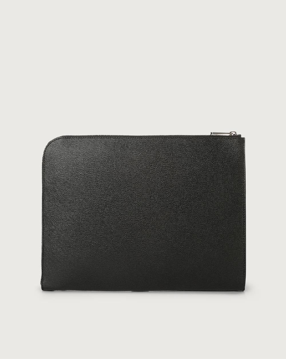 Orciani Pochette slim Timeless in pelle palmellata Online Outlet
