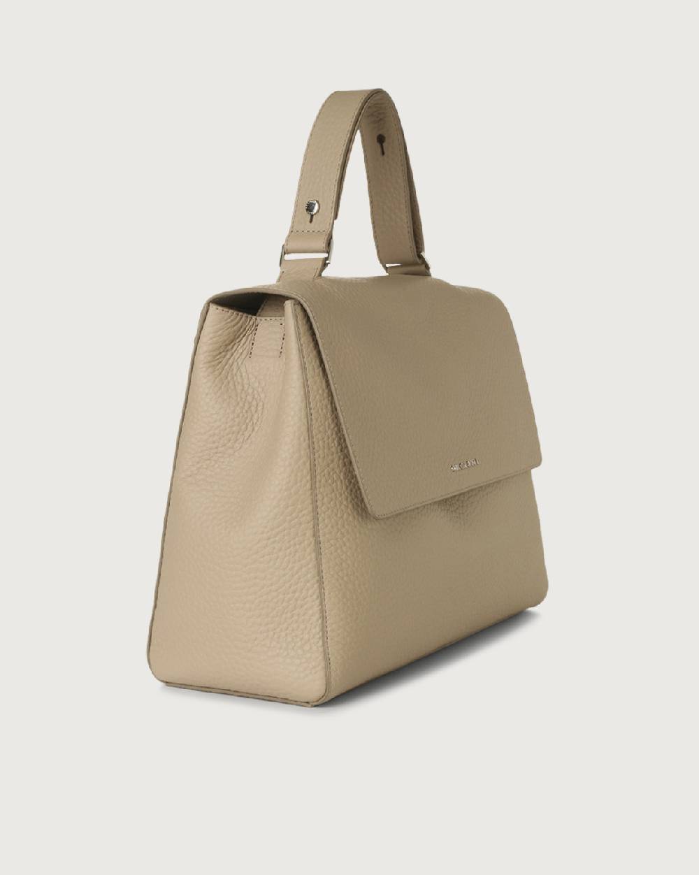 Orciani Borsa a spalla grande Sveva Soft in pelle con tracolla Italy