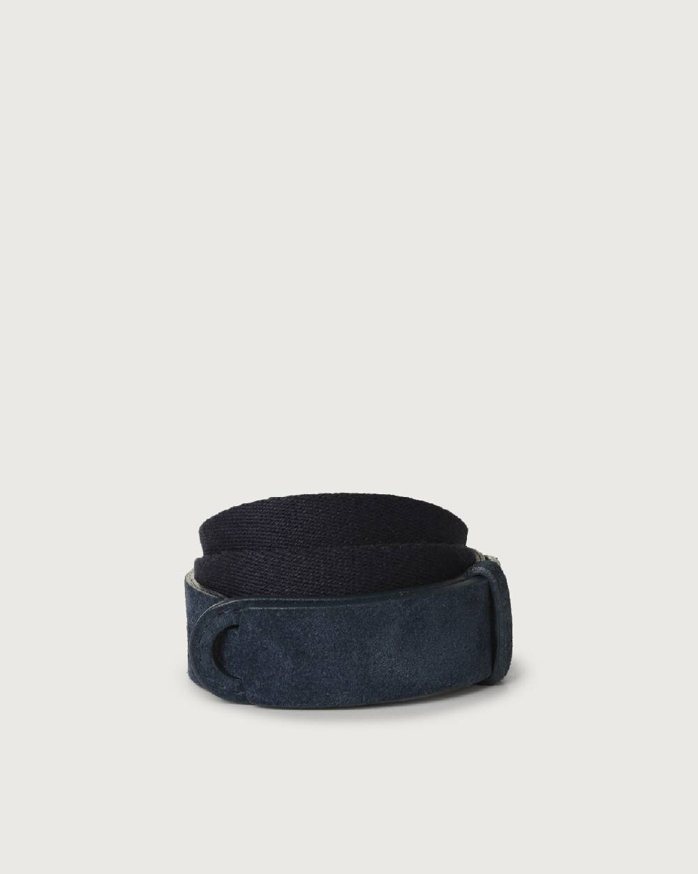 Orciani Cintura Nobuckle Kids Suede in camoscio e tessuto Convenienza