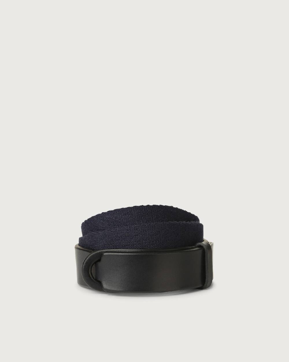 Orciani Cintura Nobuckle Kids Bull in cuoio e tessuto Sconto