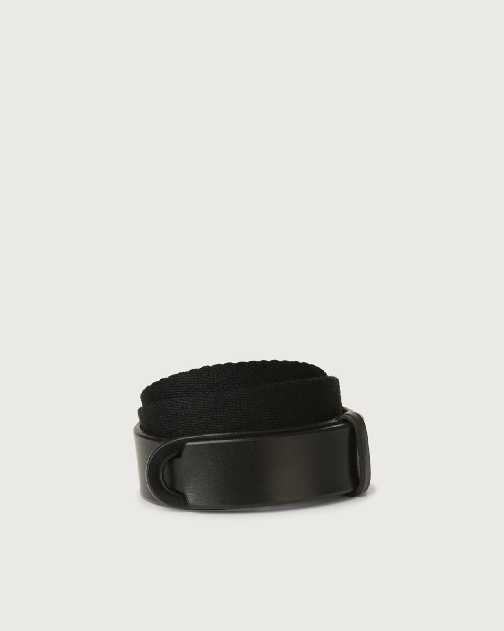 Orciani Cintura Nobuckle Kids Bull in cuoio e tessuto Economico