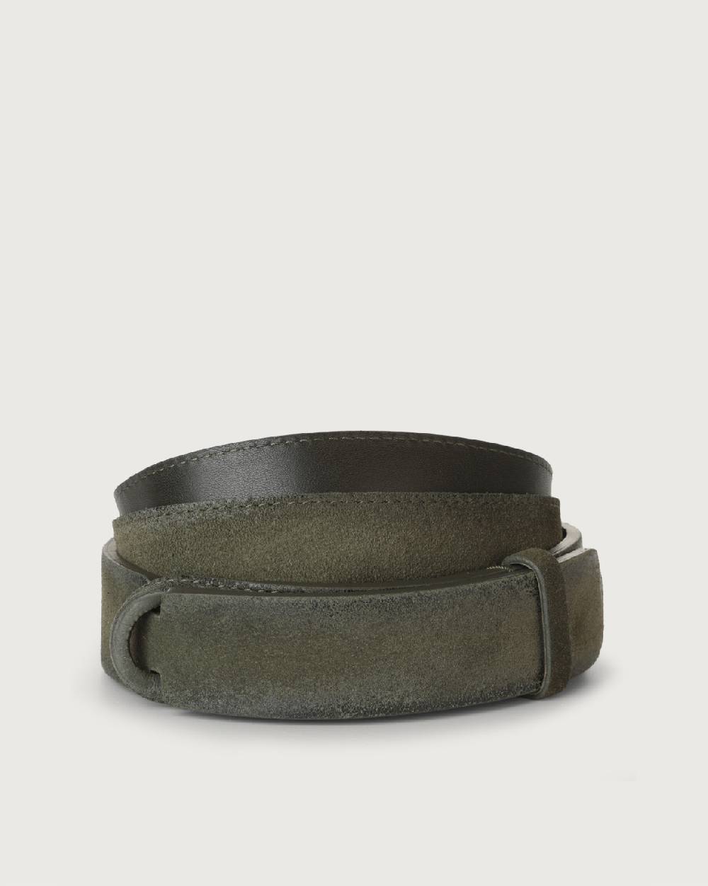 Orciani Cintura Nobuckle Cloudy in suede Online
