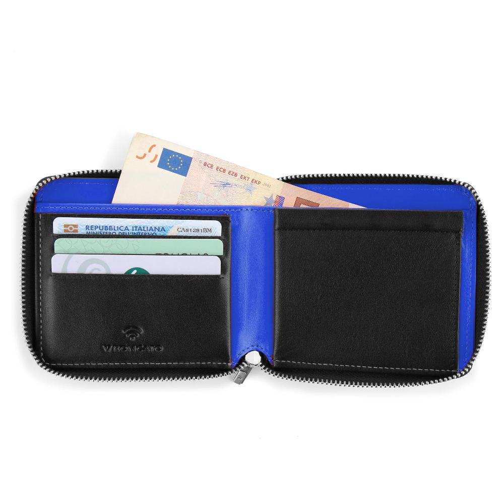 Roncato Portafoglio con portamonete taormina nero/blu Negozio Online Roncato Saldi