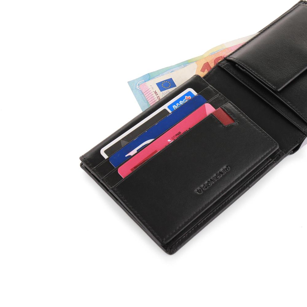 Roncato Portafoglio con portamonete pascal nero Negozio Online Roncato Offerta