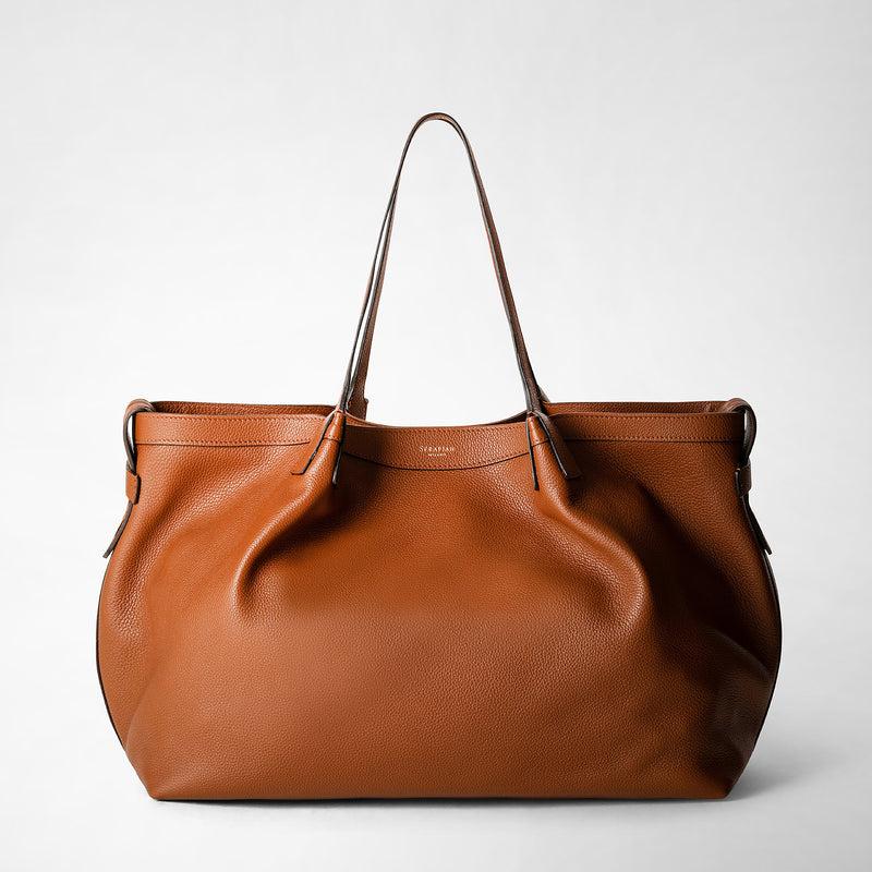 Serapian Tote bag secret in pelle rugiada cuoio Soddisfazione Garantita