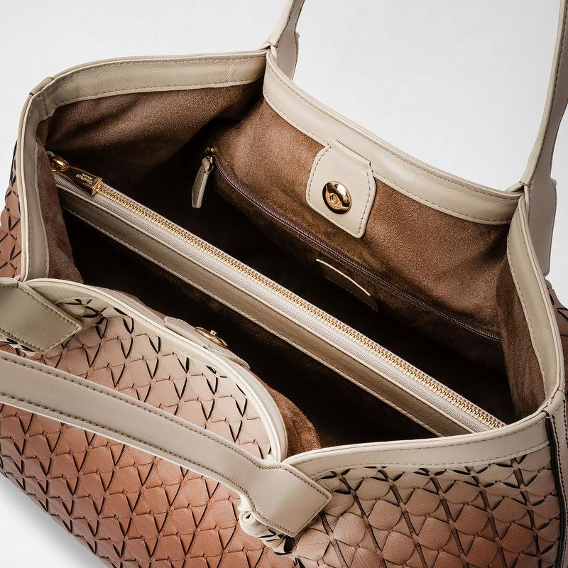 Serapian TOTE BAG SECRET PICCOLA IN MOSAICO Qualità Garantita