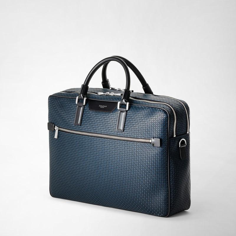 Serapian Borsa business scomparto stepan blu oceano-nero Presa