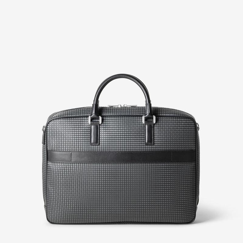 Serapian Borsa business slim in stepan asfalto-nero Vendita Economica