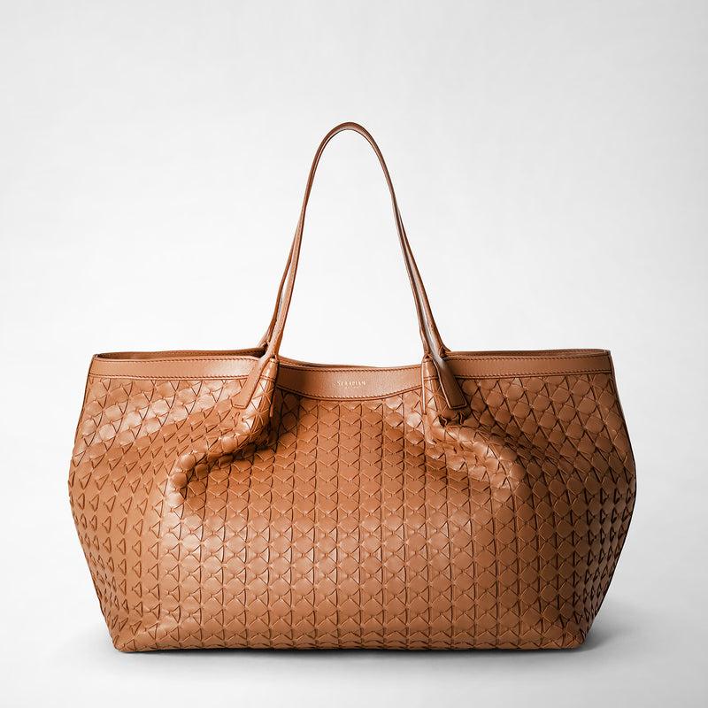 Serapian Secret tote bag in mosaico tan In Saldo