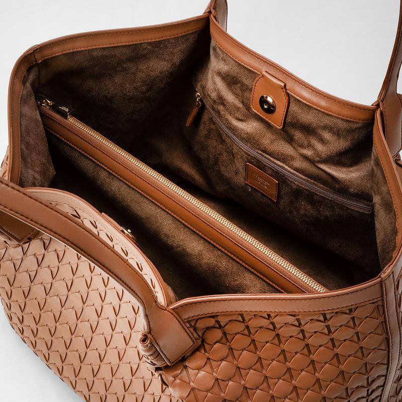 Serapian Secret tote bag in mosaico tan In Saldo