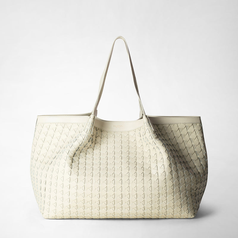 Serapian Tote bag secret in mosaico panna Italy