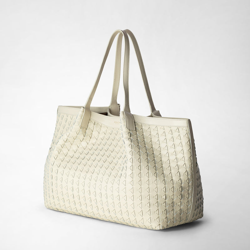 Serapian Tote bag secret in mosaico panna Italy