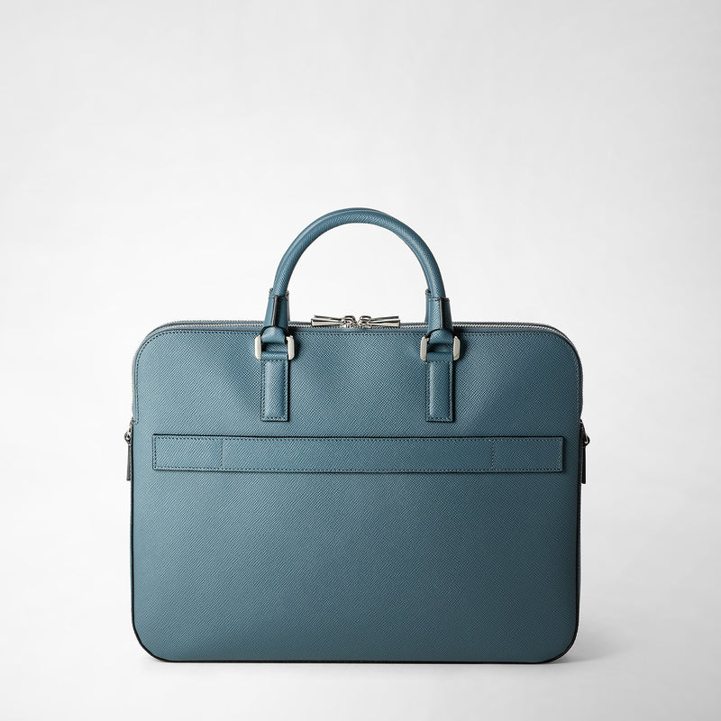 Serapian BORSA BUSINESS SLIM CON DOPPIA ZIP IN PELLE EVOLUZIONE Acquista Ora