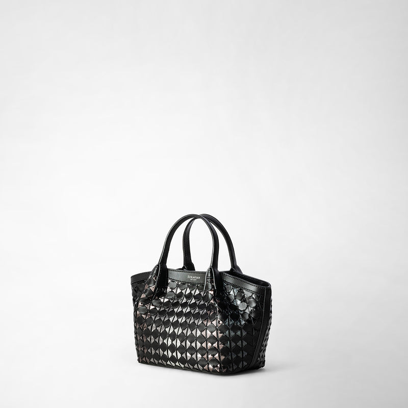 Serapian BORSA SECRET MINI IN MOSAICO ED ELAPHE Economico