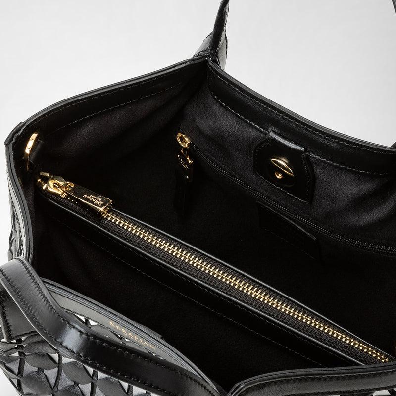 Serapian Borsa secret mini in mosaico chiaroscuro Outlet