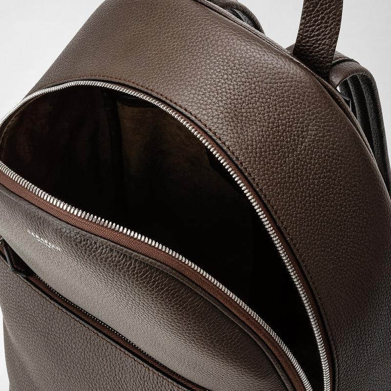 Serapian Backpack in cachemire leather espresso Moda