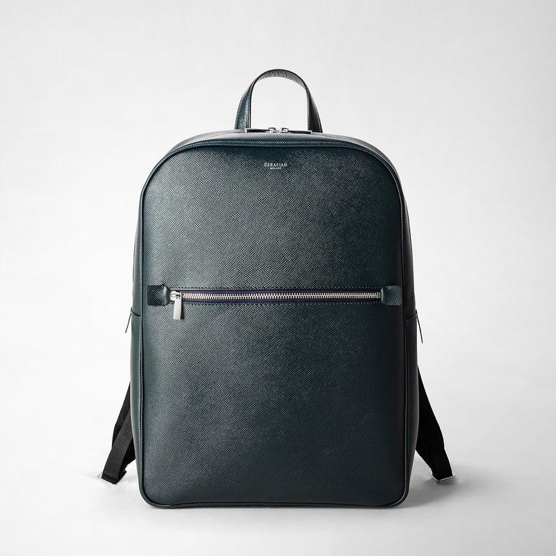Serapian Zaino in pelle evoluzione blu navy Nuovo