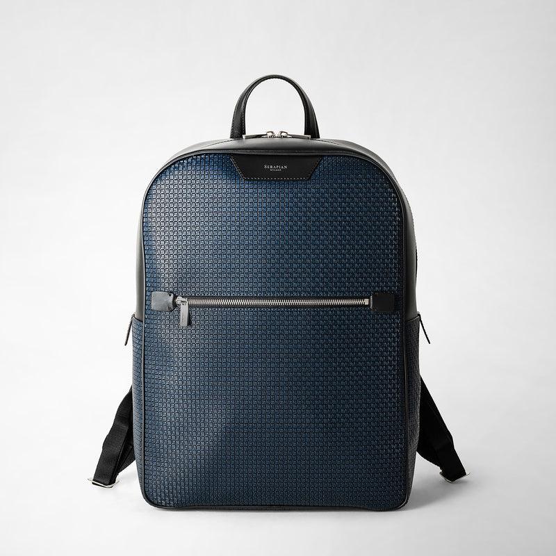 Serapian Zaino in stepan blu oceano-nero Spedizione Gratuita