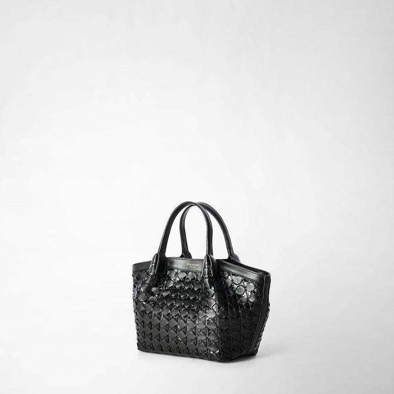 Serapian Mini secret bag in mosaico and elaphe black Fino Al -60%