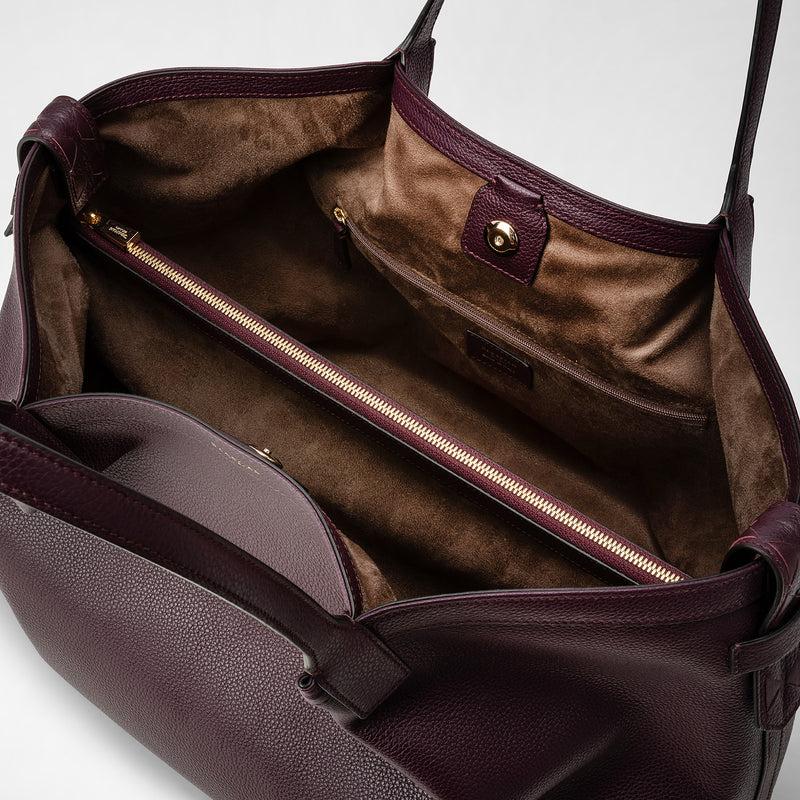 Serapian TOTE BAG SECRET IN PELLE RUGIADA Convenienza