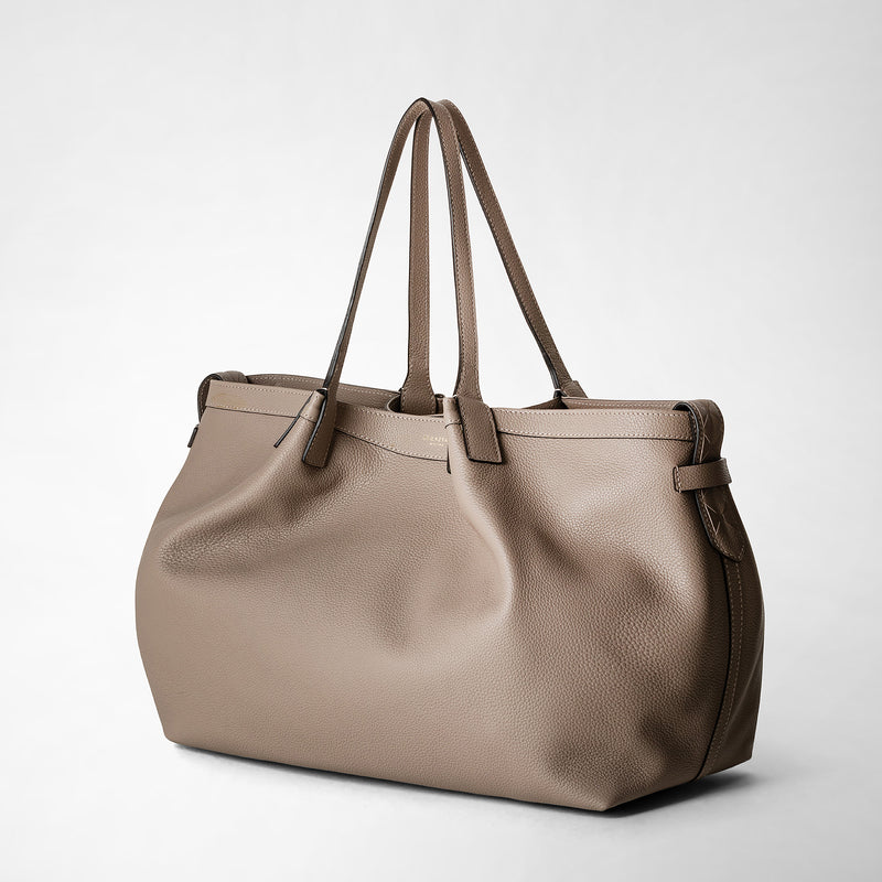 Serapian Tote bag secret in pelle rugiada sahara Novità