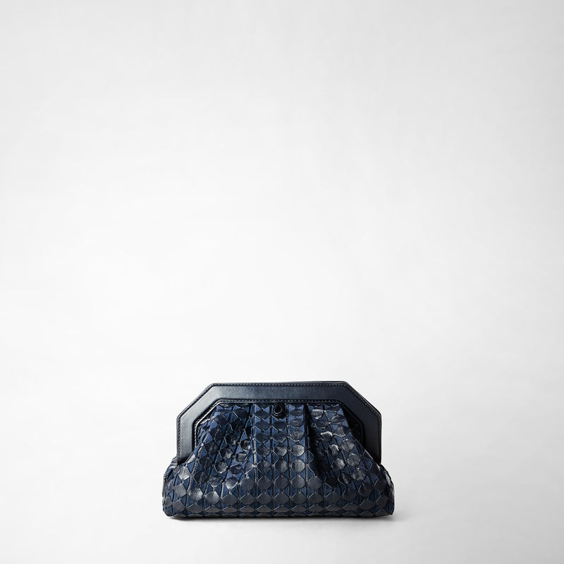 Serapian Secret clutch bag in mosaico midnight blue Hotsell