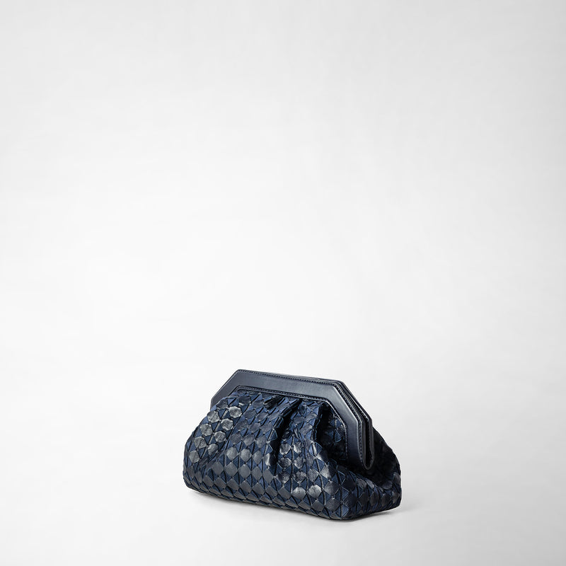 Serapian Secret clutch bag in mosaico midnight blue Hotsell