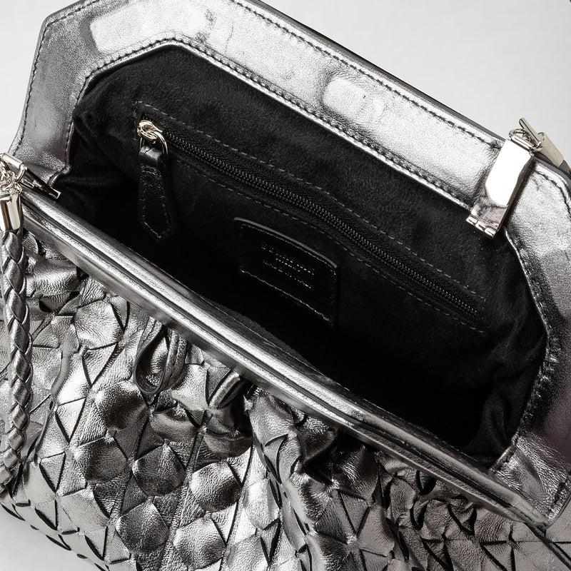 Serapian Secret clutch bag in mosaico ruthenium Vendita Calda