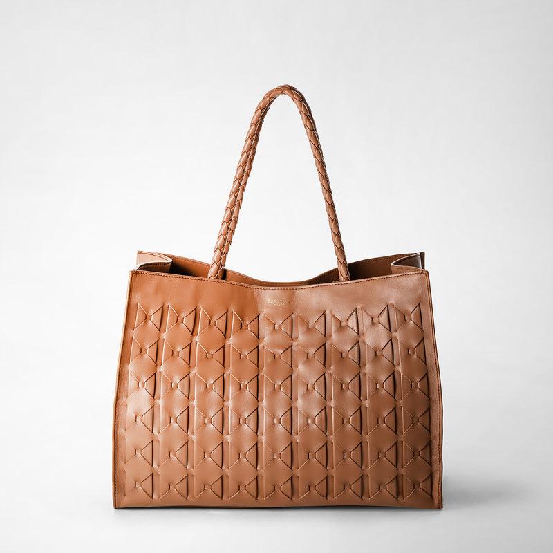 Serapian 1928 tote bag in mosaico tan 2025