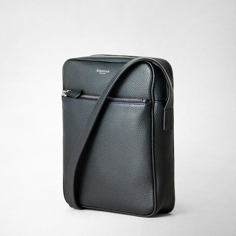 Serapian Tracolla north south in pelle cachemire blu navy Promozione