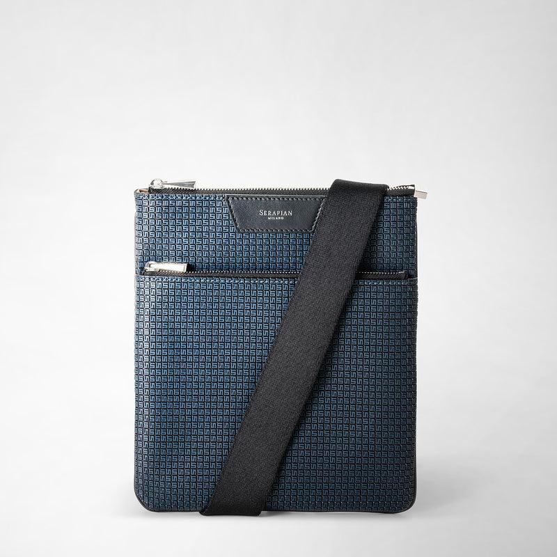 Serapian Tracolla piatta in stepan blu oceano-nero Fino Al -60%