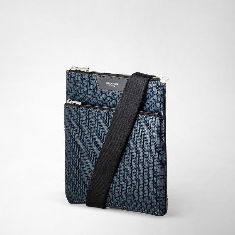 Serapian Tracolla piatta in stepan blu oceano-nero Fino Al -60%