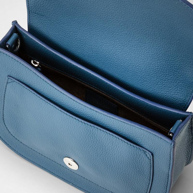Serapian BORSA LUNA CROSSBODY IN PELLE RUGIADA Presa