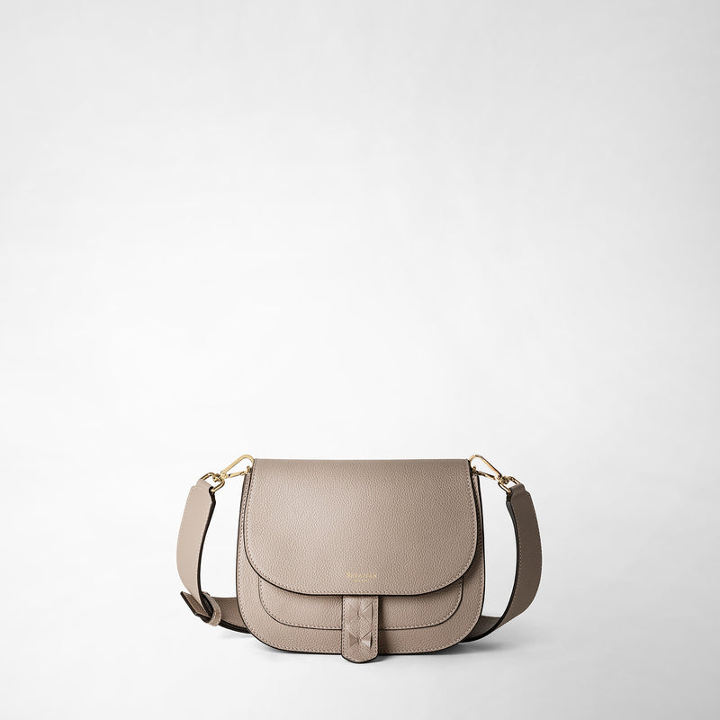 Serapian Borsa luna crossbody in pelle rugiada sahara Sconto