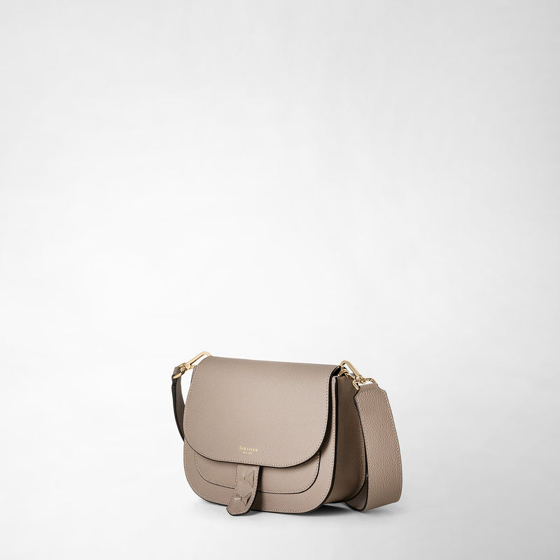 Serapian Borsa luna crossbody in pelle rugiada sahara Sconto