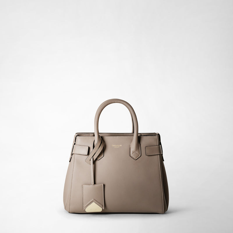 Serapian Meline' handbag in seta leather sahara Hotsell