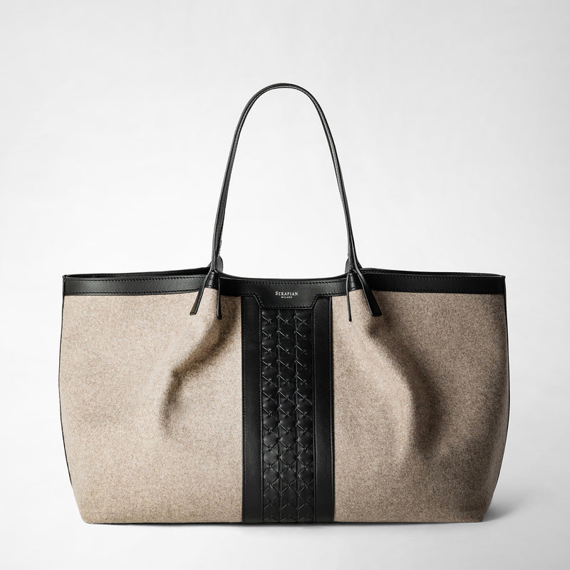 Serapian BORSA SECRET TOTE IN LANA E MOSAICO I Più Venduti