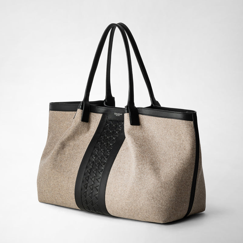 Serapian BORSA SECRET TOTE IN LANA E MOSAICO I Più Venduti