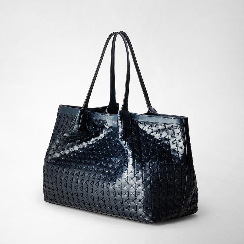 Serapian Secret tote bag in mosaico navy blue Moda