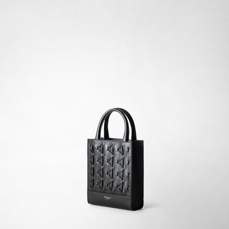 Serapian Borsa 1928 tote mini in mosaico nero Consegna Veloce