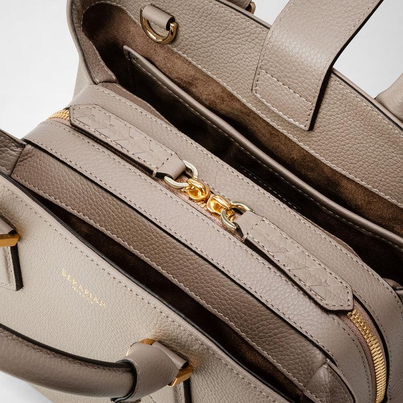 Serapian small luna handbag in rugiada leather sahara Shopping Online